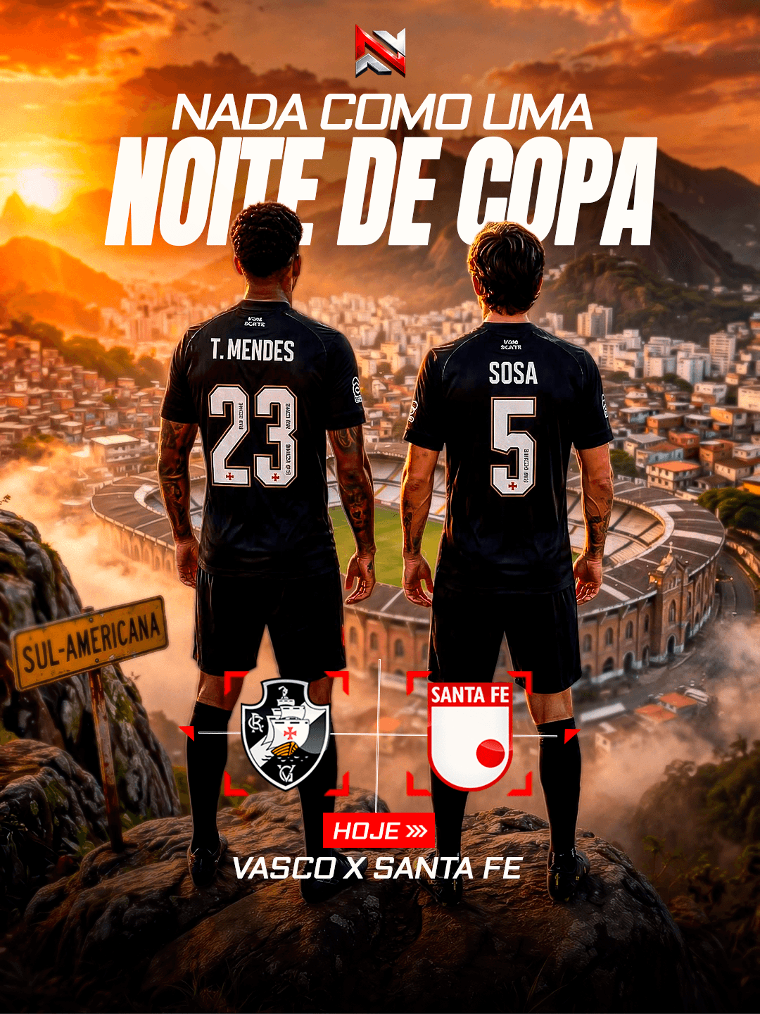 Capa de feed - Vasco x Santa Fe